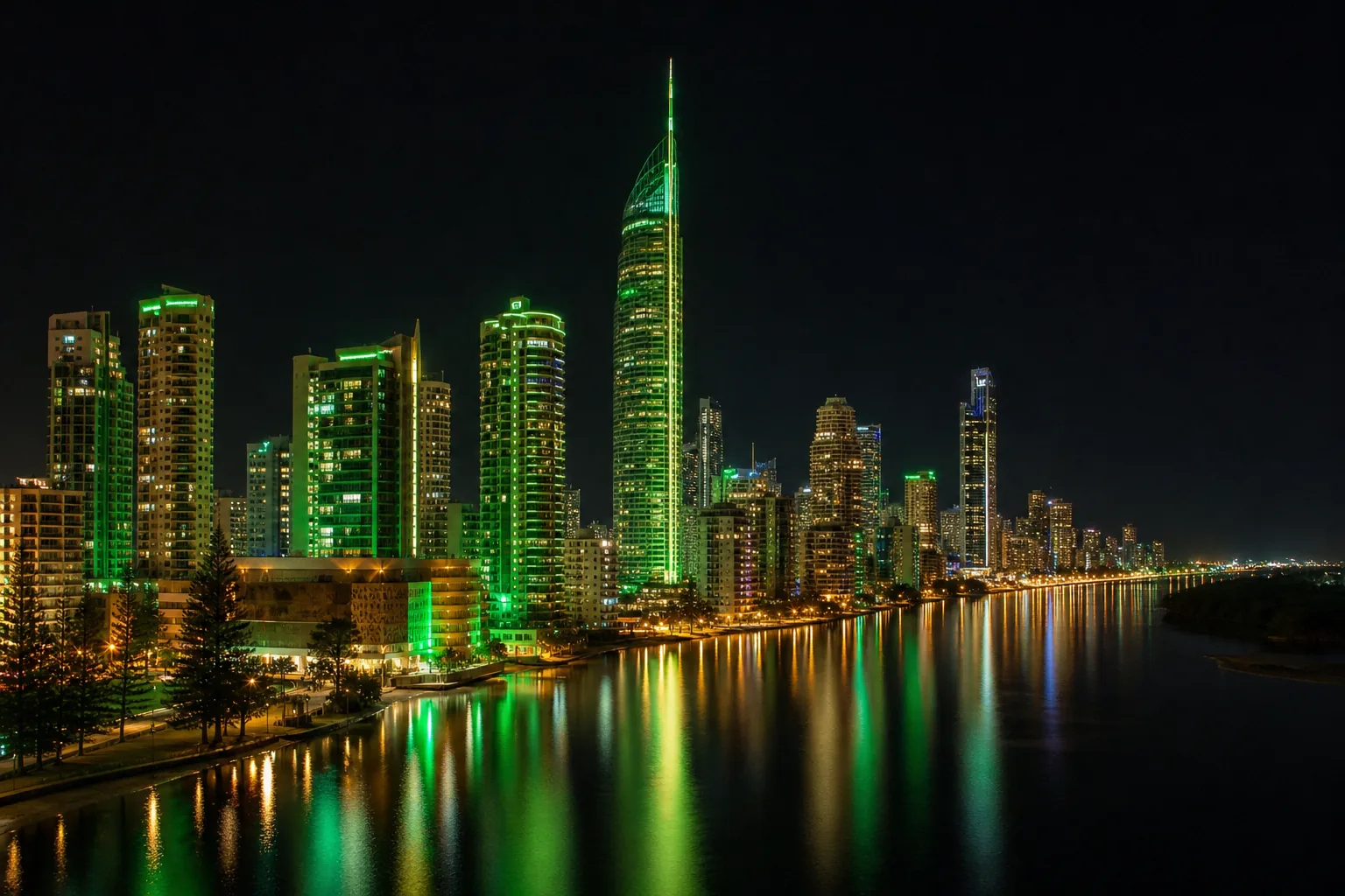 Editorial city guide graphic for Vegas Now Casino readers in Gold Coast, QLD